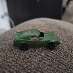Vintage 1950s Tootsietoy Diecast Car Green Corvette